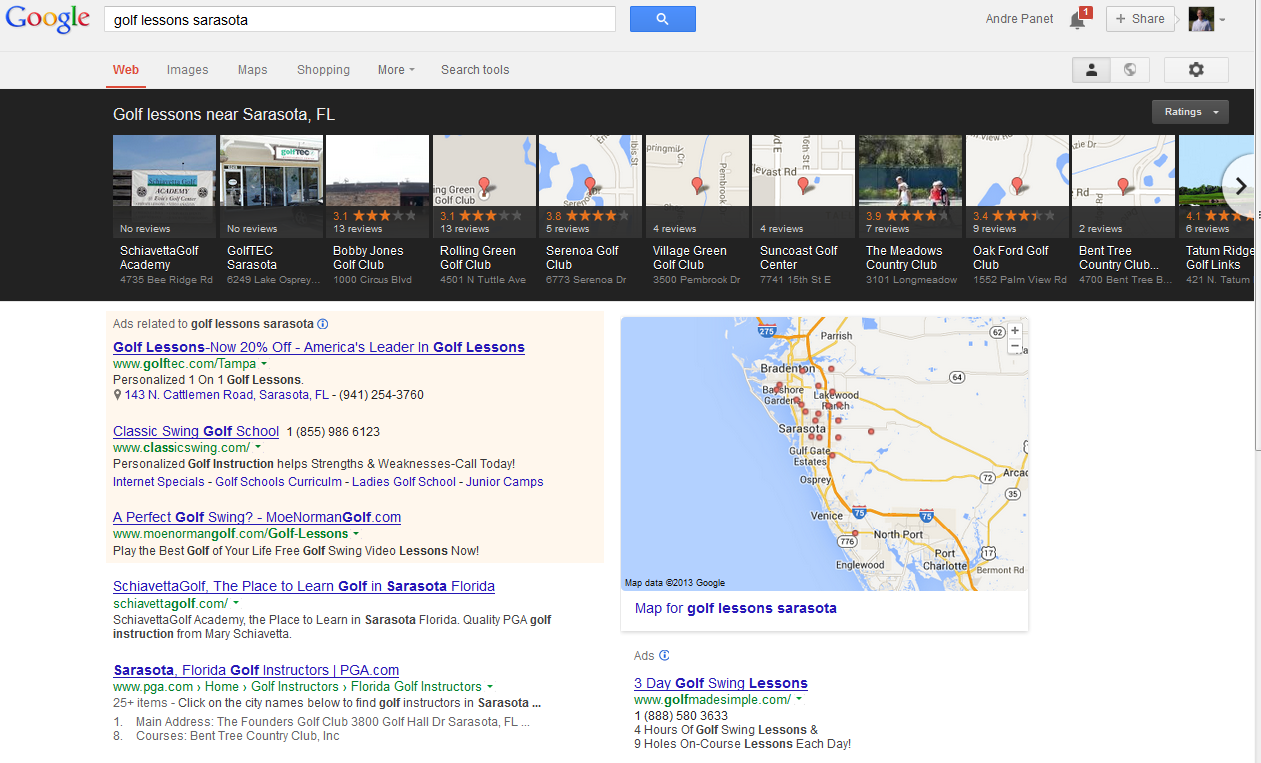 Google's Latest Local Search Layout